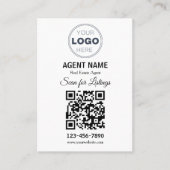 Carte De Visite Modern Minimalist Real Estate Listing Scan (Devant)