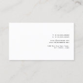 Carte De Visite Modern Minimalist Template Elegant Easy to Make (Dos)