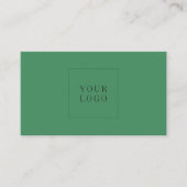 Carte De Visite Modern Minimalistic Pink Green Professional Logo  (Devant)