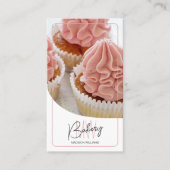 Carte De Visite Modern Monogram Logo Bakery (Devant)
