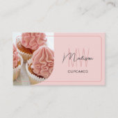 Carte De Visite Modern Monogram Logo QR Bakery Pastry Chef (Devant)