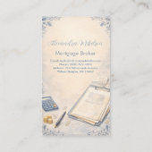 Carte De Visite Modern Mortgage Broker Business (Dos)