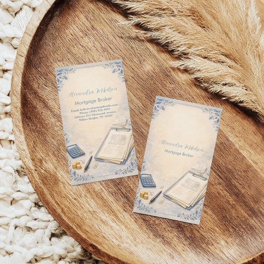 Carte De Visite Modern Mortgage Broker Business