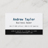 Carte De Visite Modern Mover Transport Services Logistics Company (Dos)