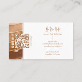 Carte De Visite Modern Nail Manicurist Technician Photo Collage  (Dos)