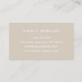 Carte De Visite Modern Nail Salon Typography Script  (Dos)
