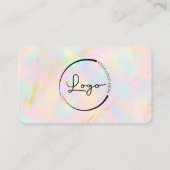 Carte De Visite Modern Opal Business Branding (Dos)