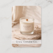 Carte De Visite Modern Organic Handmade Candle QR Code  (Devant)