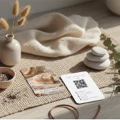 Carte De Visite Modern Organic Handmade Soap QR Code Photo