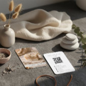 Carte De Visite Modern Organic Handmade Soap QR Code Photo
