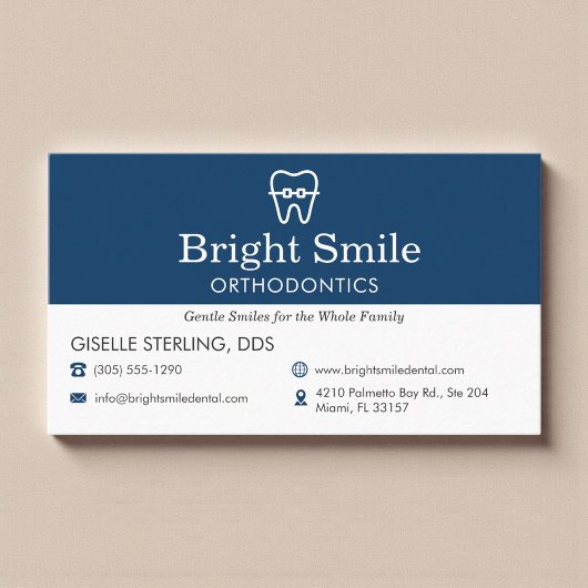 Carte De Visite Modern Orthodontics Office