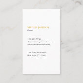 Carte De Visite Modern Painter & Decorator Professional (Dos)