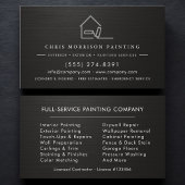 Carte De Visite Modern Painter Professional Metallic