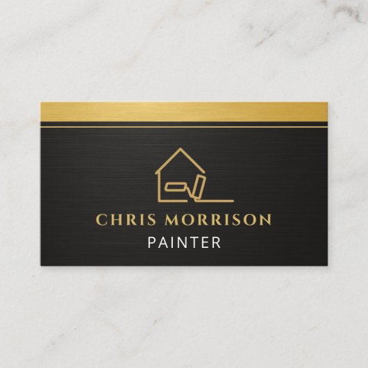 Carte De Visite Modern Painter QR Code (Devant)