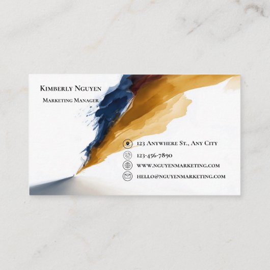 Carte De Visite Modern Palette (Dos)