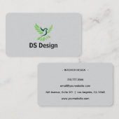 Carte De Visite Modern Phoenix Logo Business Card (Devant / Derrière)