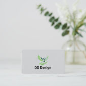 Carte De Visite Modern Phoenix Logo Business Card (Debout devant)