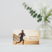 Carte De Visite Modern Photo Personal Trainer Fitness (Debout devant)