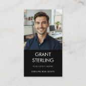 Carte De Visite Modern Photo Real Estate Realtor (Devant)