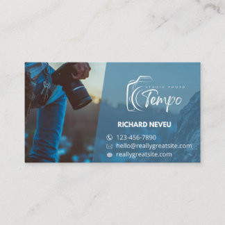 Carte De Visite  Modern Photographer Business Card – Studio Photo 