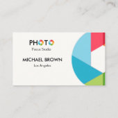 Carte De Visite Modern Photography Studio Business Card Minimal  (Dos)
