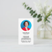 Carte De Visite Modern Professional Ajouter photo et logo (Debout devant)
