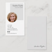 Carte De Visite Modern Professional Ajouter Votre Logo Immobilier (Devant / Derrière)