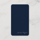 Carte De Visite Modern Professional Ajouter Votre Logo Immobilier (Dos)