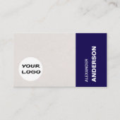 Carte De Visite Modern Professional Architect Navy Blue (Devant)