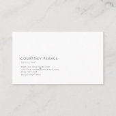 Carte De Visite Modern professional business card (Dos)
