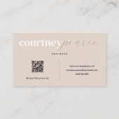 Carte De Visite Modern professional business card with QR code (Dos)