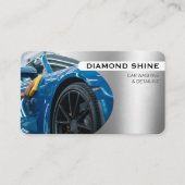 Carte De Visite Modern Professional Car Detailing Washing Cleaning (Devant)