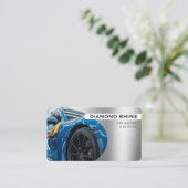 Carte De Visite Modern Professional Car Detailing Washing Cleaning (Debout devant)
