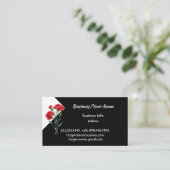 Carte De Visite Modern Professional Carnatiorn Garden Flower (Debout devant)