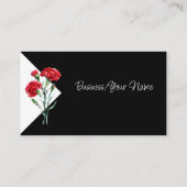 Carte De Visite Modern Professional Carnatiorn Garden Flower (Dos)
