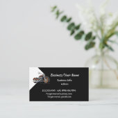 Carte De Visite Modern Professional Classic Motorcycle (Debout devant)