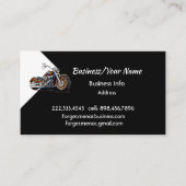 Carte De Visite Modern Professional Classic Motorcycle (Devant)