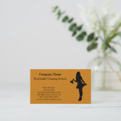 Carte De Visite Modern Professional Cleaning Service (Debout devant)