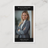 Carte De Visite Modern Professional Corporate Networking Photo (Devant)