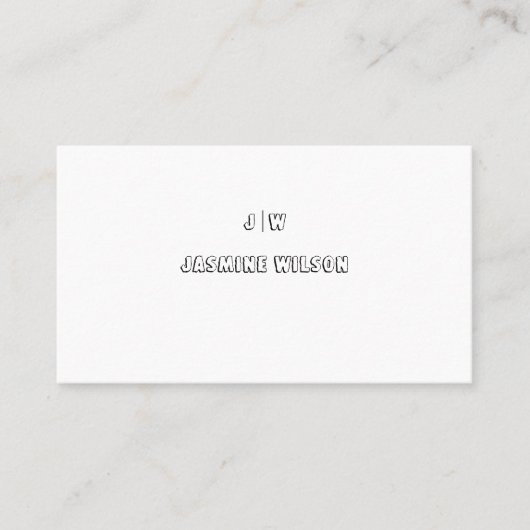 Carte De Visite Modern Professional Custom Business Card (Devant)