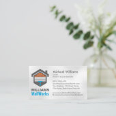 Carte De Visite Modern Professional Drywall Plastering Services (Debout devant)