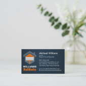 Carte De Visite Modern Professional Drywall Plastering Services (Debout devant)