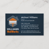 Carte De Visite Modern Professional Drywall Plastering Services (Devant)