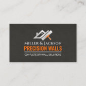 Carte De Visite Modern Professional Drywall Plastering Services  (Devant)
