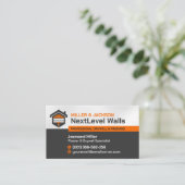 Carte De Visite Modern Professional Drywall Plastering Services (Debout devant)
