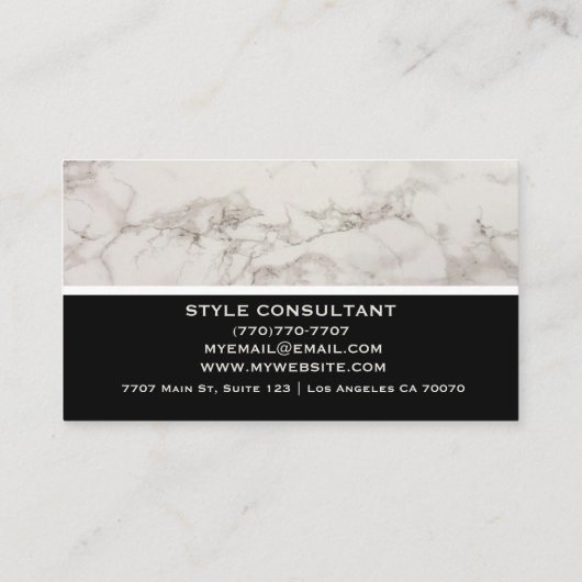 Carte De Visite Modern Professional Minimalist Executive Generic B (Dos)