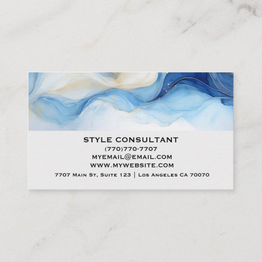 Carte De Visite Modern Professional Minimalist Executive Generic B (Dos)