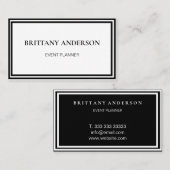 Carte De Visite Modern Professional Minimalist Luxury (Devant / Derrière)