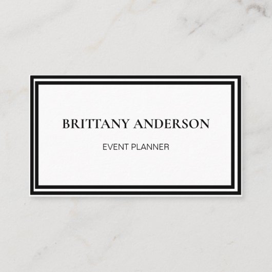 Carte De Visite Modern Professional Minimalist Luxury (Devant)