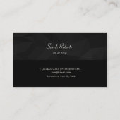 Carte De Visite Modern Professional Minimalist Real Estate (Dos)